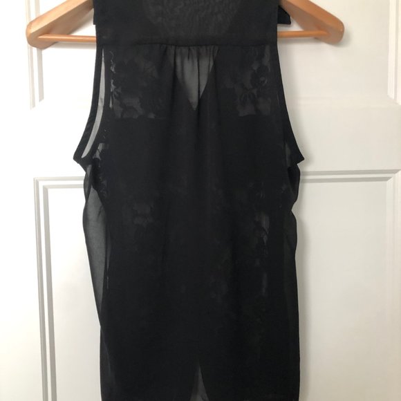 Women's Sheer Tank Top Blouse - Picture 2 of 2